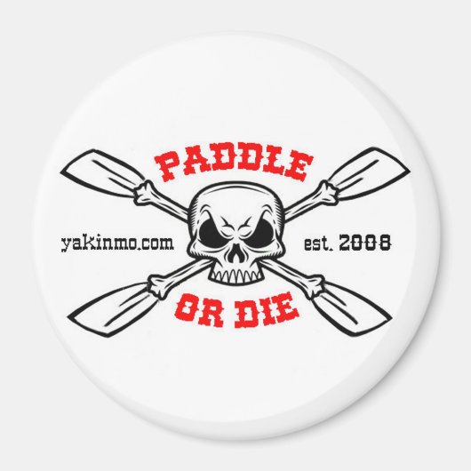 Paddle of Die Yakinmo.com Magneet (Voorkant)