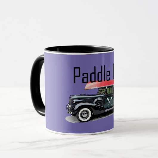 Paddle On Classic Car Design - Combo Mug (Devant gauche)
