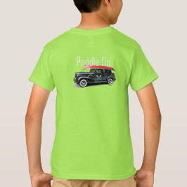 Paddle on Classic Car design - Kinderen Basic T-Sh T-shirt