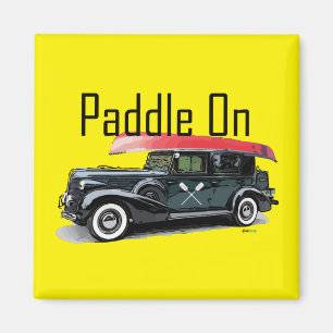 Paddle On Classic Car Design - Magnet Carré