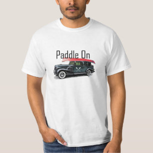 Paddle On Classic Car Design - T-Shirt pour hommes
