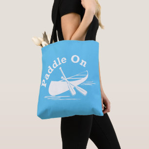 Paddle On Design - All-Over-Print Canvas tas, medi Draagtas
