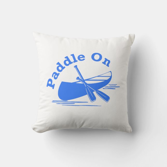 Paddle On Design - Coussin 16" x 16" (Recto)