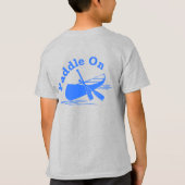 Paddle on Design - Kinderen Basic T-Shirt (Achterkant)