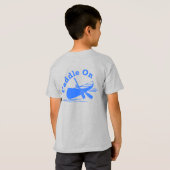 Paddle on Design - Kinderen Basic T-Shirt (Achterkant volledig)