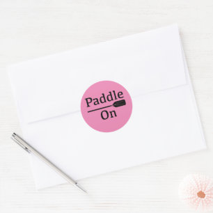 Paddle on Design - Klassieke ronde sticker