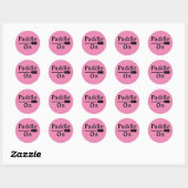 Paddle On Design - Sticker Rond Classique (Feuille)