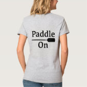 Paddle On Design - T-Shirt à col V pour femmes (Dos)