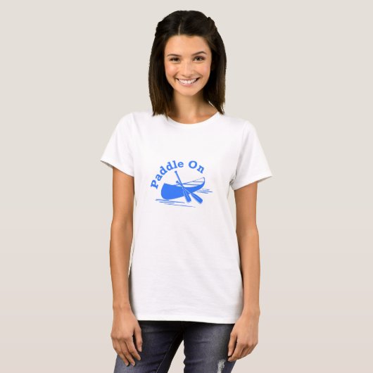 Paddle On Design - T-Shirt de base pour femmes (Devant entier)