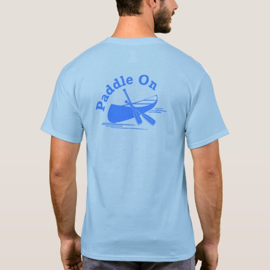 Paddle On Design - T-Shirt de base pour hommes (Dos)