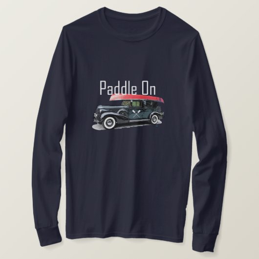 Paddle On Klassiek Autodesign - Basic T-shirt met  (Design voorkant)