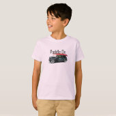 Paddle op klassieke auto-ontwerp - Kinderen Basic- T-shirt (Voorkant volledig)