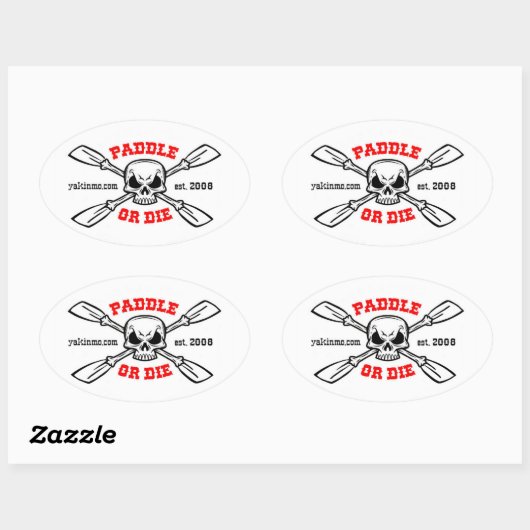 Paddle ou mourir Yakinmo.com Sticker (Feuille)