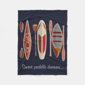 Paddle Passion Fleece Deken (Voorkant)