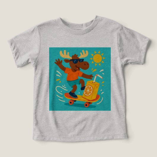 Paddle Pops & Flip Flops – Été Moose qui jongle T (Design Recto)