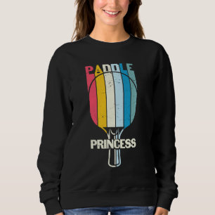 Paddle Princess Funny Table Tennis Player Retro Trui