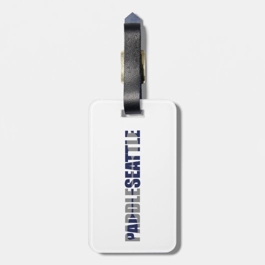 Paddle Seattle Kayaking Bagagelabel (Achterkant verticaal)