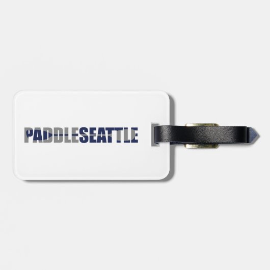 Paddle Seattle Kayaking Bagagelabel (Achterkant horizontaal)