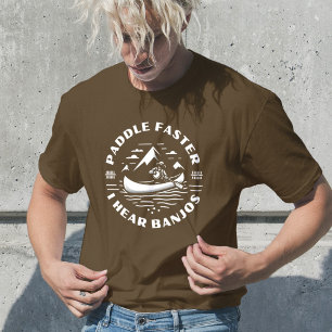 Paddle sneller Ik hoor Banjos oude film citaat T-shirt