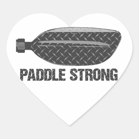 Paddle Strong Hart Sticker (Voorkant)