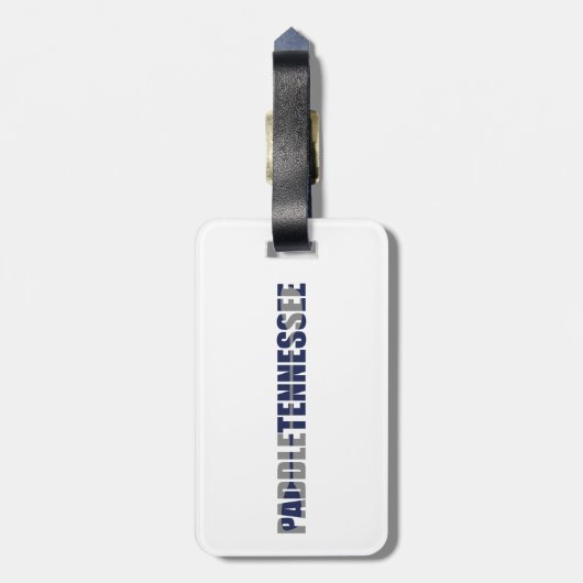 Paddle Tennessee Kayaking Bagagelabel (Achterkant verticaal)