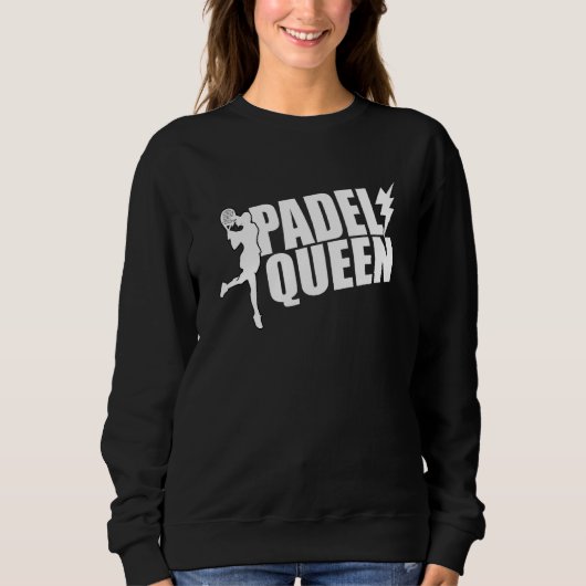 Paddle Tennis Queen Princess Backhand Racket Trui (Voorkant)
