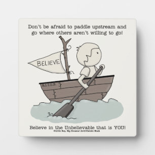 Paddle upstream fotoplaat