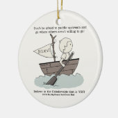 Paddle upstream keramisch ornament (Links)