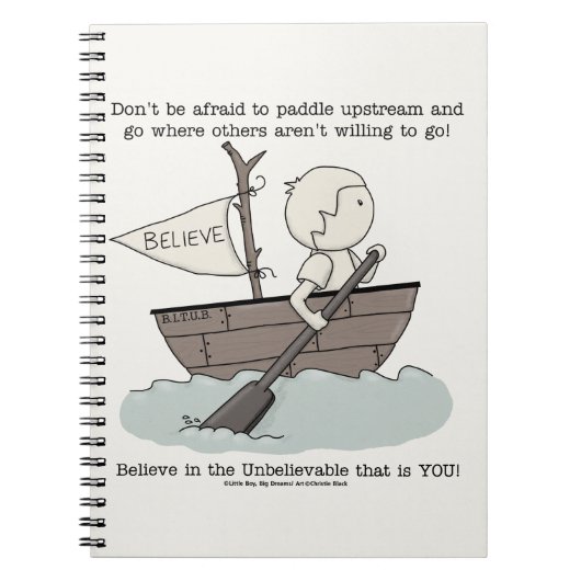 Paddle upstream notitieboek (Voorkant)