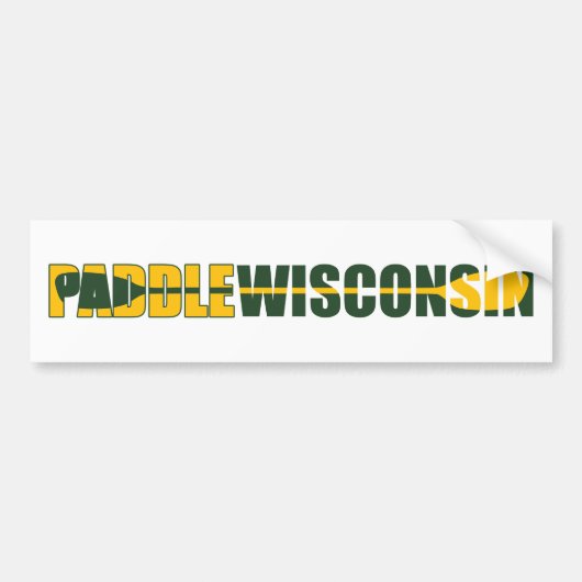 Paddle Wisconsin Kayaking Bumpersticker (Voorkant)