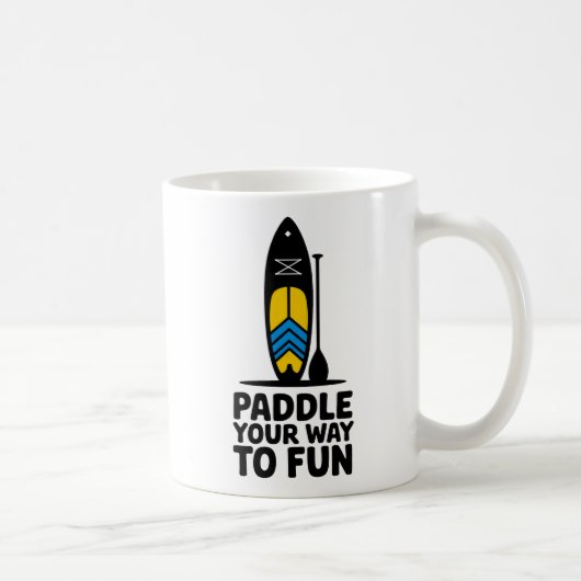 Paddle Your Way to Fun SUP-ontwerp Koffiemok (Rechts)
