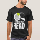 Paddleball Fan Racket Het Werkte Game Tournament P T-shirt (Voorkant)