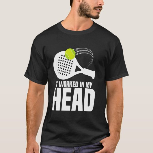 Paddleball Fan Racket Het Werkte Game Tournament P T-shirt (Voorkant)