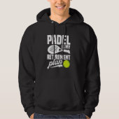 Paddleball Toernooi Fan Retirement Lover Game Pa Hoodie (Voorkant)