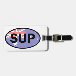 Paddleboard Australië-vlag voor standaardopstellin Bagagelabel