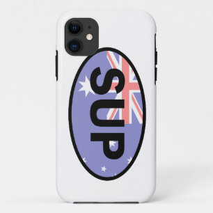 Paddleboard Australië-vlag voor standaardopstellin iPhone 11 Hoesje