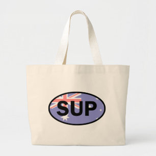 Paddleboard Australië-vlag voor standaardopstellin Grote Tote Bag