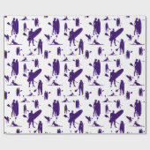 Paddleboarden cadeaupapier (Vlak)