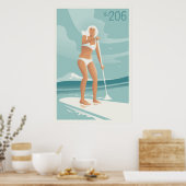 Paddleboarding Lake Washington Poster (Keuken)