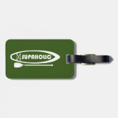 Paddleboarding met superholic standup bagagelabel (Achterkant horizontaal)