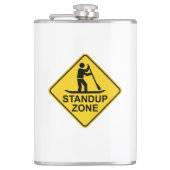 Paddleboarding Zone Road Sign Heupfles (Voorkant)