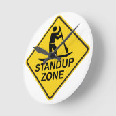 Paddleboarding Zone Road Sign Ronde Klok (Hoek)
