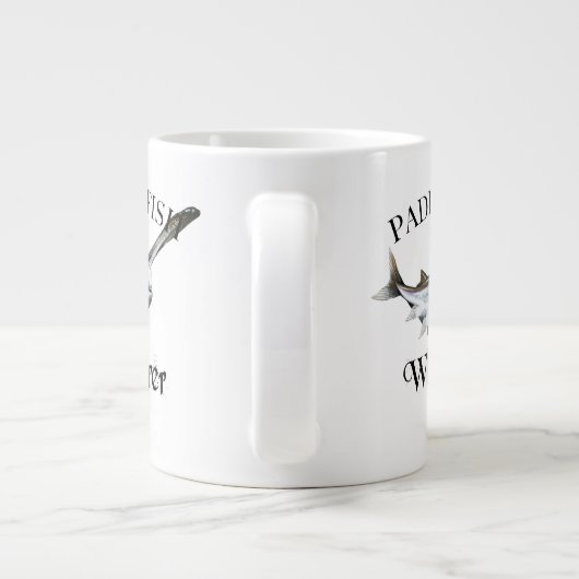 Paddlefish Whisperer Extra Grote Beker (Achterkant)