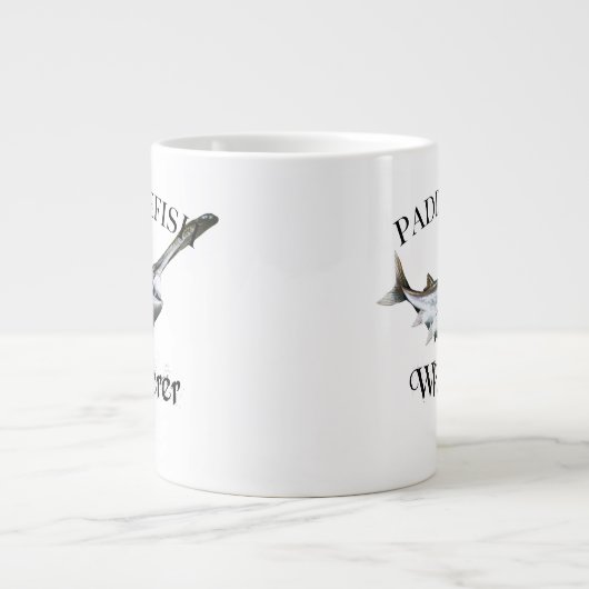 Paddlefish Whisperer Extra Grote Beker (Voorkant)