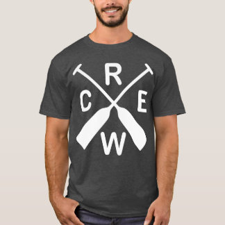 Paddles gekruist Crew liefde Team Squad Roeien Pad T-shirt
