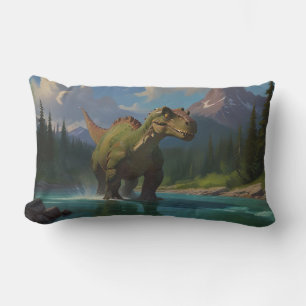 Paddling Brontosaurus & River Fun Kussen