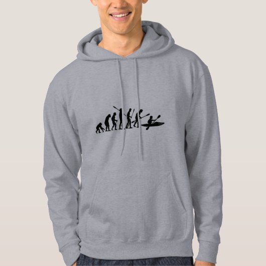 Paddling Evolution (kayak) Hoodie (Voorkant)