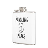 Paddling is mijn vrede heupfles (Links)