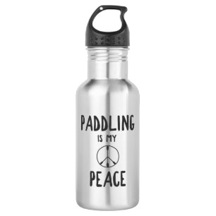 Paddling is mijn vrede waterfles 