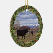 Paddock Cattle Keramisch Ornament (Rechts)